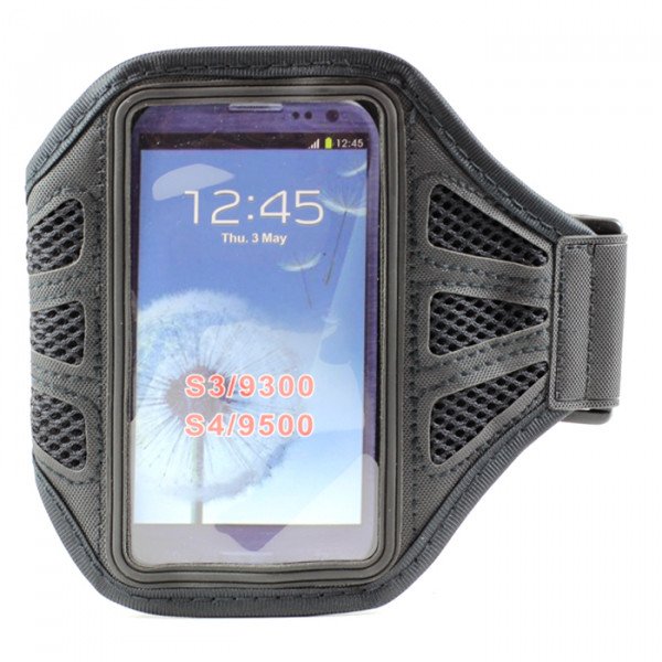 Wholesale Samsung Galaxy S4 S3 Mesh Armband (Black)